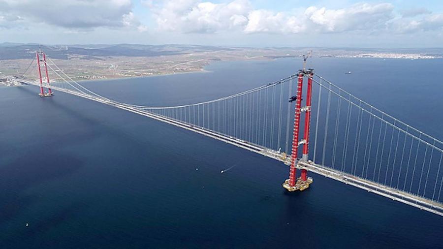 TurquÃa inauguró el puente colgante más largo del mundo
