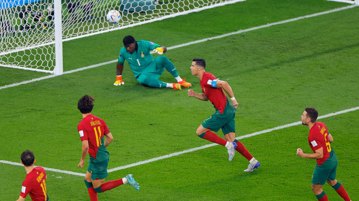Con un gol de Cristiano Ronaldo, Portugal derrotó 3-2 a Ghana y quedó como líder del Grupo H 