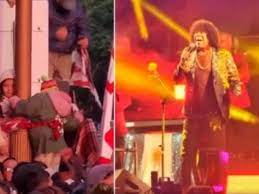 Fueron al recital de la Mona Giménez y ataron a sus hijos a un poste