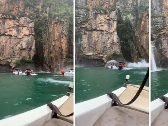 Tragedia en Brasil: ocho muertos y dos desaparecidos tras el derrumbe de un acantilado que cayó sobre lanchas con turistas