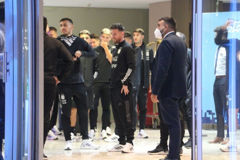 Los campeones de América: con Messi a la cabeza, saludaron a los hinchas sanjuaninos