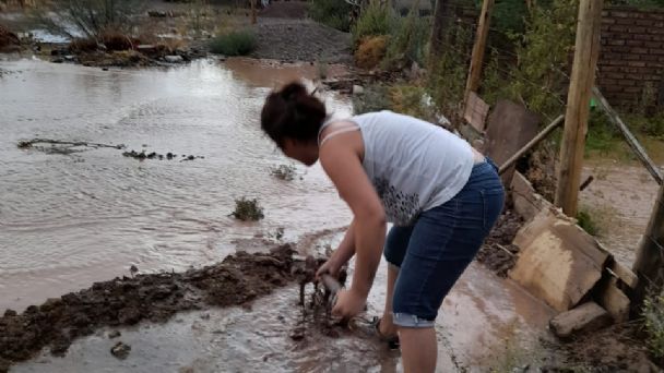 El drama de la creciente en Barreal