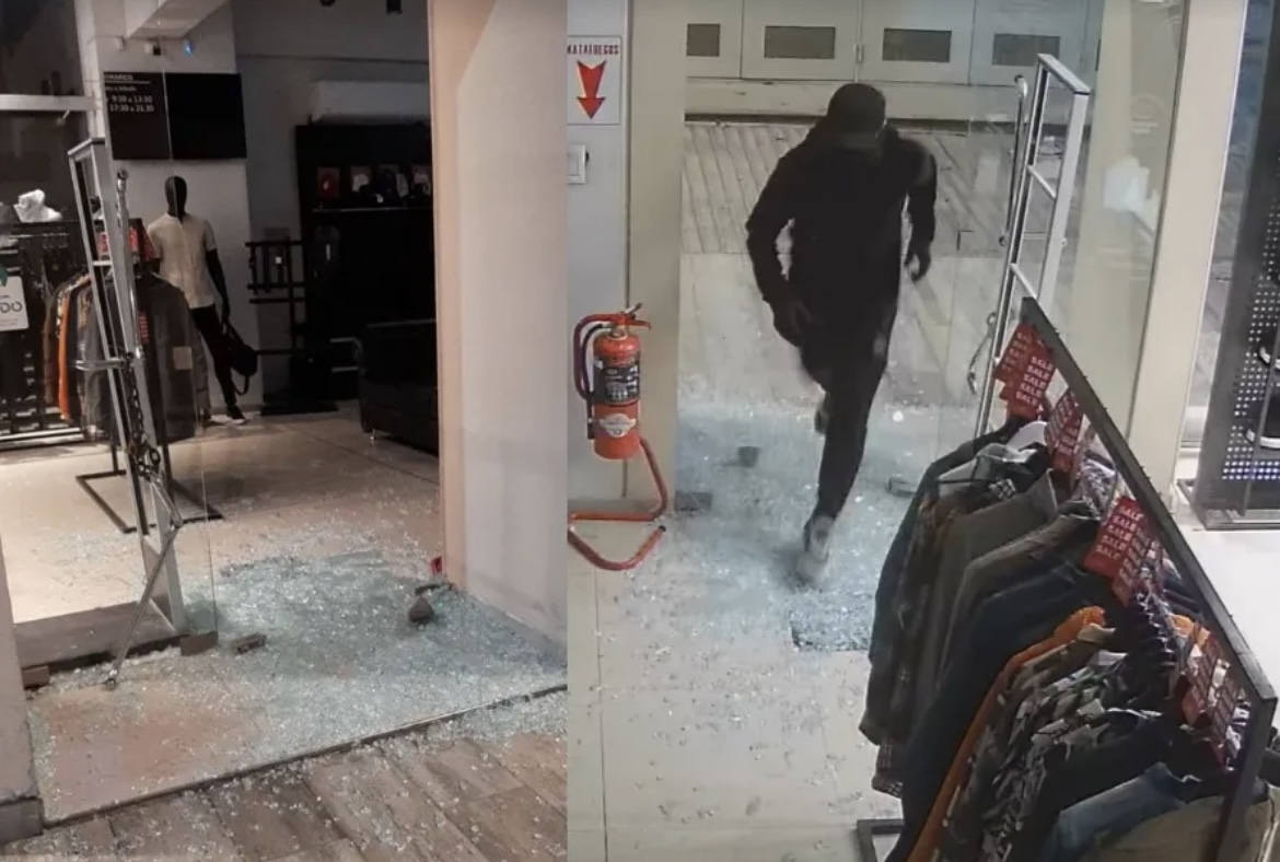 Ladrón reventó una vidriera en pleno centro y se alzó con un botÃn de más de $1.5 millones