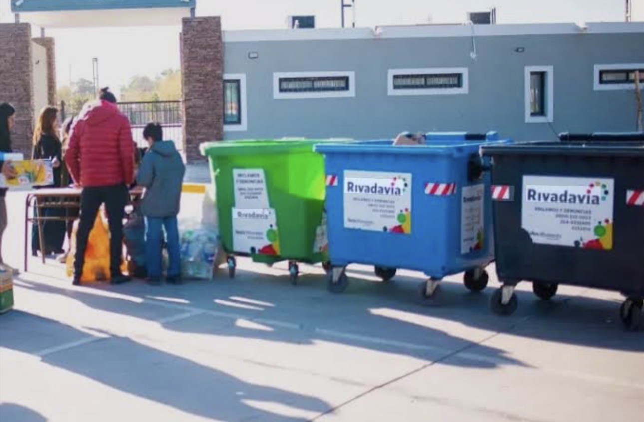 Rivadavia recolectó 240 kilos de residuos reciclables en una jornada de Ecocanje