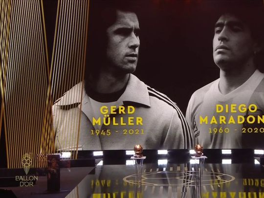 Emocionante homenaje a Maradona en la entrega del Balón de Oro