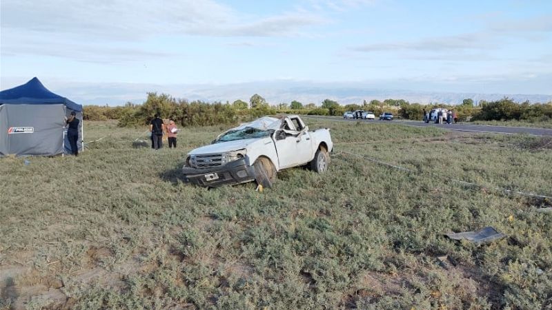 Angaco: un hombre murió tras sufrir un vuelco