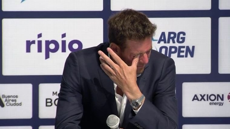 Del Potro, entre lágrimas, anunció que dejará de jugar al tenis