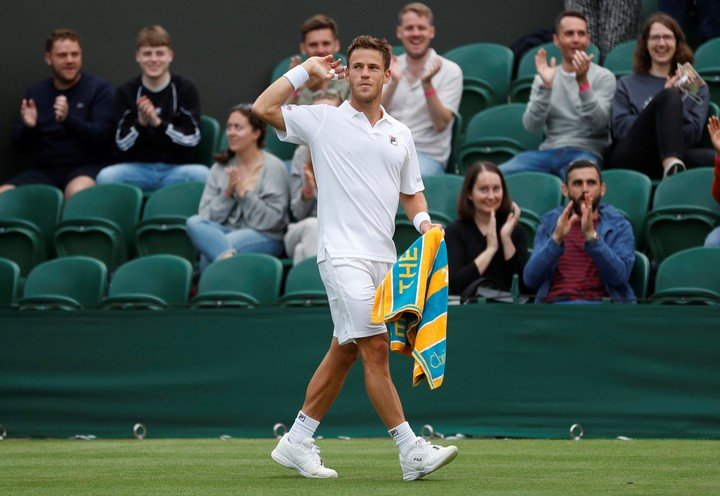 Schwartzman fue contundente ante Benoit Paire y avanzó a la segunda ronda de Wimbledon