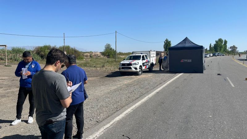 Un motociclista murió tras chocar contra una camioneta en Ruta 40