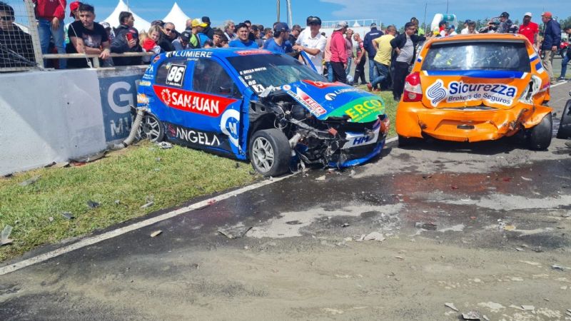 Della Motta involucrado en el choque de la largada del TN