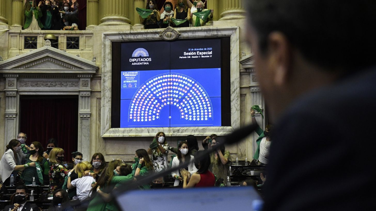 Diputados le dio media sanción al proyecto de legalización del aborto