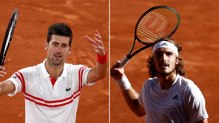 Duelo de titanes: Novak Djokovic se mide ante Stéfanos Tsitsipas en la final del Roland Garros