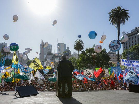 Alberto, la militancia e internas en el peronismo, todas las frases del festejo