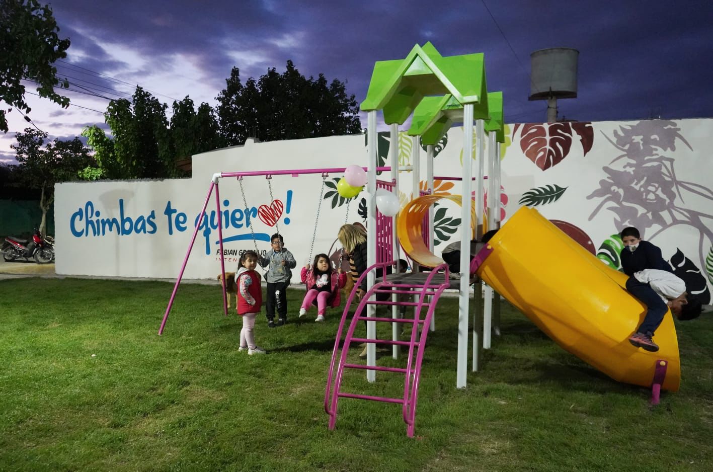 Quedó inaugurada la plaza e iluminación del Barrio Resero