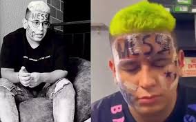 Se tatuó la palabra "Messi" en la frente y ahora se arrepiente: "Quiero borrarla"