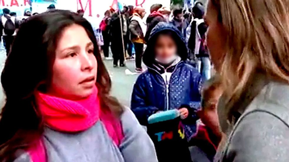 Habló la piquetera que se volvió viral tras su reclamo: aseguró que quien editó el video tuvo una mala intensión