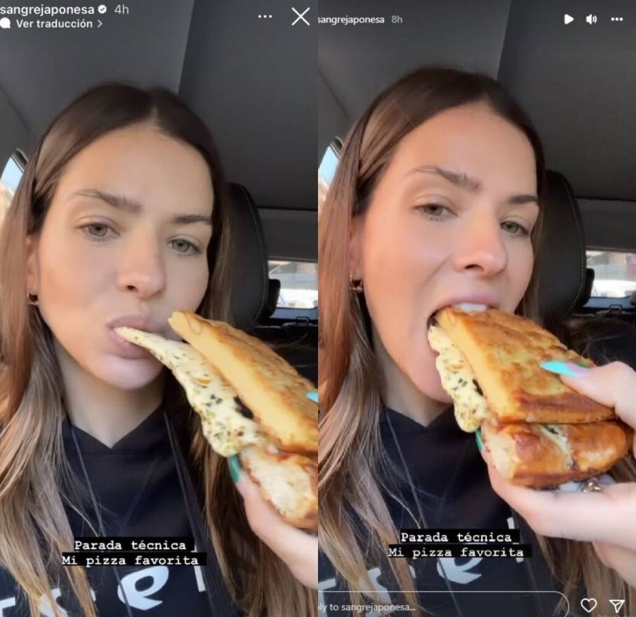 China Suárez siguió un consejo de Wanda Nara y le entró a la pizza