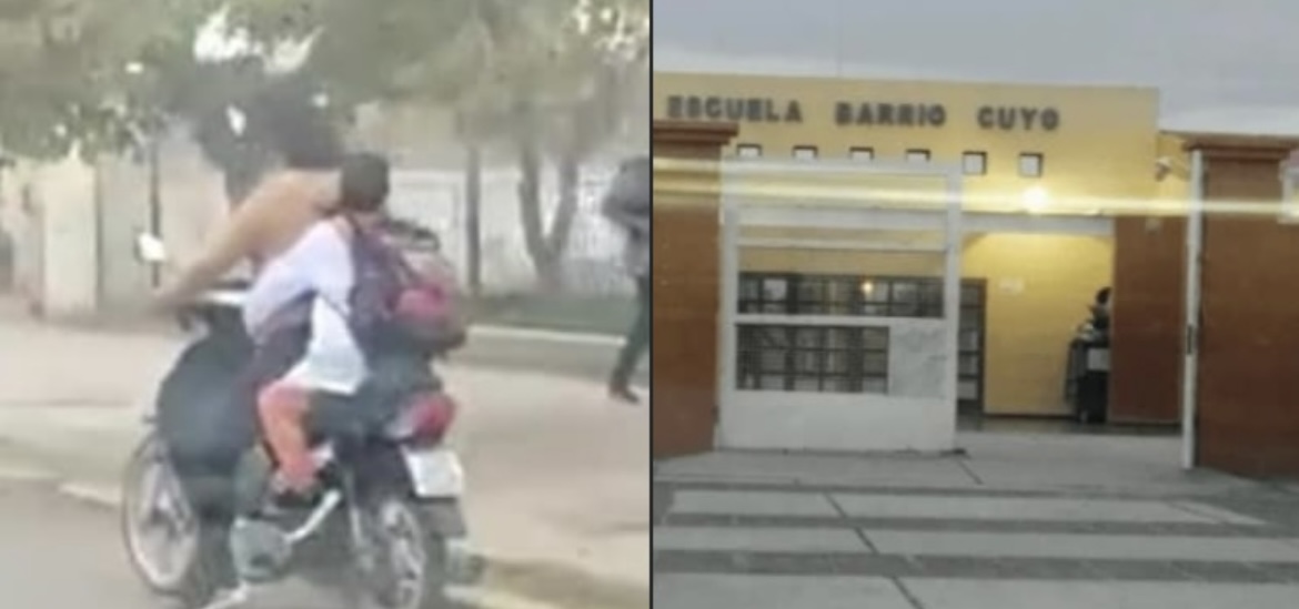 Dos mujeres llevaron a sus hijos a la escuela durante los feriados y fueron capturadas por fotografías